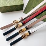 GUCCI — Double G Thin Belt