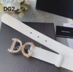 Dolce & Gabbana DG Baroque Logo Leather Belt - Image 7