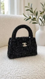 CHANEL Sequin Rounded Handle Flap Bag - Image 2