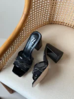 Gina Tortoiseshell Crystal-Embellished Mules - Image 3