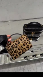 Saint Laurent Le Monogramme Vanity Case in Leopard-Print - Image 4