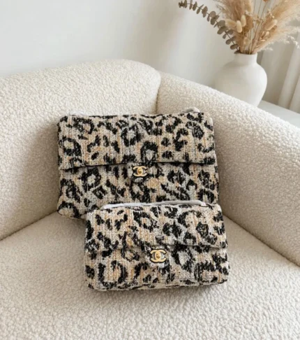 CHANEL Leopard Pattern Flap Bag