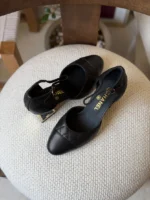 Chanel Quilted Leather Mary Jane / Heeled Pump - Image 5