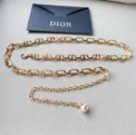 Dior CD Pearl Chain Belt - Image 4