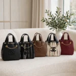 CHANEL Quilted Tonal Logo Chain Detail Tote