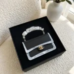 CHANEL Structured Top Handle Flap Box Bag