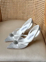 Jimmy Choo Crystal Embellished Slingback Pumps - Image 2