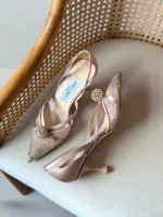 Jimmy Choo Crystal Embellished Slingback Pumps - Image 7