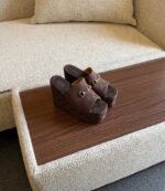 Gucci Platform Wedge Mules - Image 3
