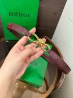 BOTTEGA VENETA Intrecciato Knot Leather Belt - Image 10