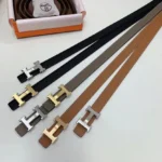 HERMÈS — Constance H Belt Buckle & Reversible Leather Strap - Image 9