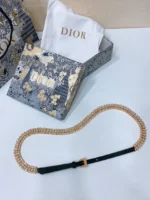 Dior Crystal Embellished Skinny Belt - Image 10