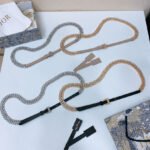 Dior Crystal Embellished Skinny Belt - Image 2