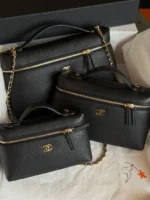 Chanel black Caviar Vanity