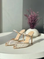 Andrea Wazen Embellished Mules - Image 5