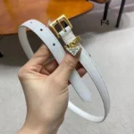 PRADA — Saffiano Leather Belt with Triangle Logo - Image 2
