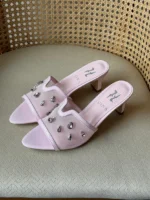 Gina Embellished Mid-Heel Mule - Image 5