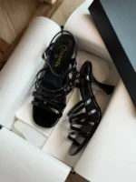Chanel Strappy High Heel Sandals - Image 3