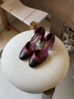 Chanel Quilted Leather Mary Jane / Heeled Pump - Image 6