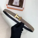 HERMÈS — Constance H Belt Buckle & Reversible Leather Strap - Image 11