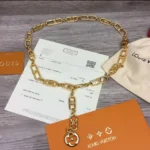 LOUIS VUITTON Monogram Chain Belt