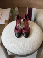 Chanel Quilted Leather Mary Jane / Heeled Pump - Image 2