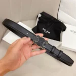 Celine Triomphe Leather Belt - Image 4