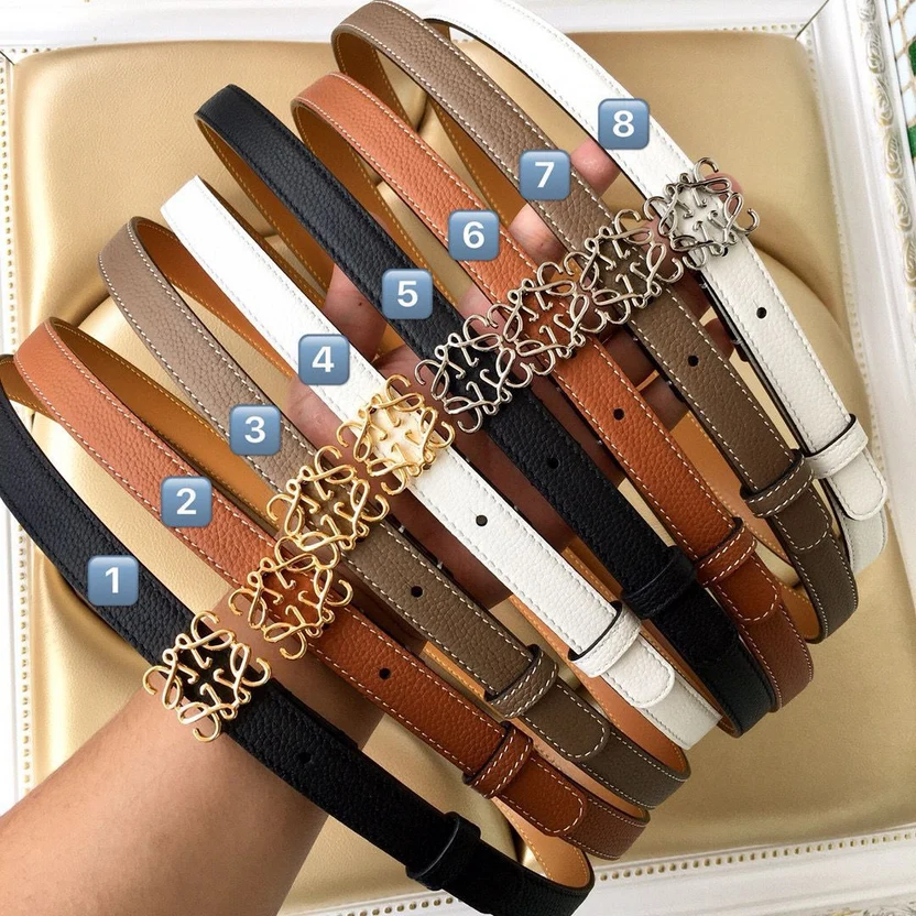 4a117256-94a3-44f0-89cb-dd728e9251d9 LOEWE Anagram Pebble Leather Belt - Image 1