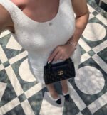 CHANEL Black Quilted Top-Handle Bag - Image 4