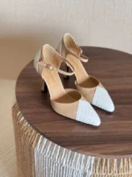 Chanel Pointed-Toe Mary Jane Pumps - Image 4