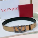 Valentino Garavani VLogo Signature Crystal Embellished Belt - Image 6