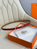 Hermès H Buckle Leather Belt - Image 12
