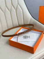 Hermès H Buckle Leather Belt - Image 14