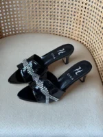 Gina Tortoiseshell Crystal-Embellished Mules