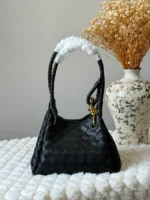 Bottega Braided Handle Knot Detail Shoulder Bag - Image 2