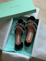 Aquazzura Crystal Embellished Mules / Sandals - Image 5