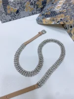 Dior Crystal Embellished Skinny Belt - Image 12
