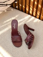 Chanel Strappy Mules with CC Logo - Image 7