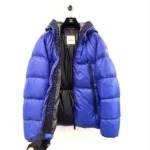 Moncler Royal Blue Hooded Puffer Jacket
