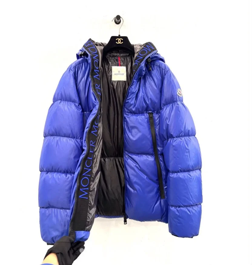 61c5a5d2-cdfb-4ff0-a09b-91ee834f3ea5 Moncler Royal Blue Hooded Puffer Jacket - Image 1