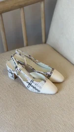 Chanel Slingback Heels - Image 3