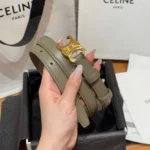 Celine Triomphe Leather Belt - Image 4