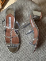 Aquazzura Crystal-Embellished Scalloped Strap - Image 3