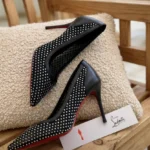 Christian Louboutin Crystal-Embellished Mesh Pumps