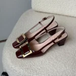 Roger Vivier Belle Vivier Patent Leather Slingback