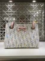 Dior Multicolor Bow Tote Bag