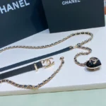 Chanel CC Heart Chain Belt