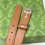 Gucci Horsebit Leather Belt - Image 9