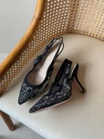 J'Adior Embroidered Mesh Slingback Pump - Image 5