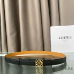 LOEWE Anagram Pebble Leather Belt - Image 12